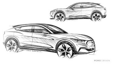 Mustang Mach-E Design Sketch